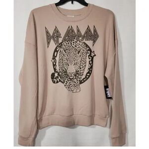 Def Leppard Graphic Crewneck Sweater